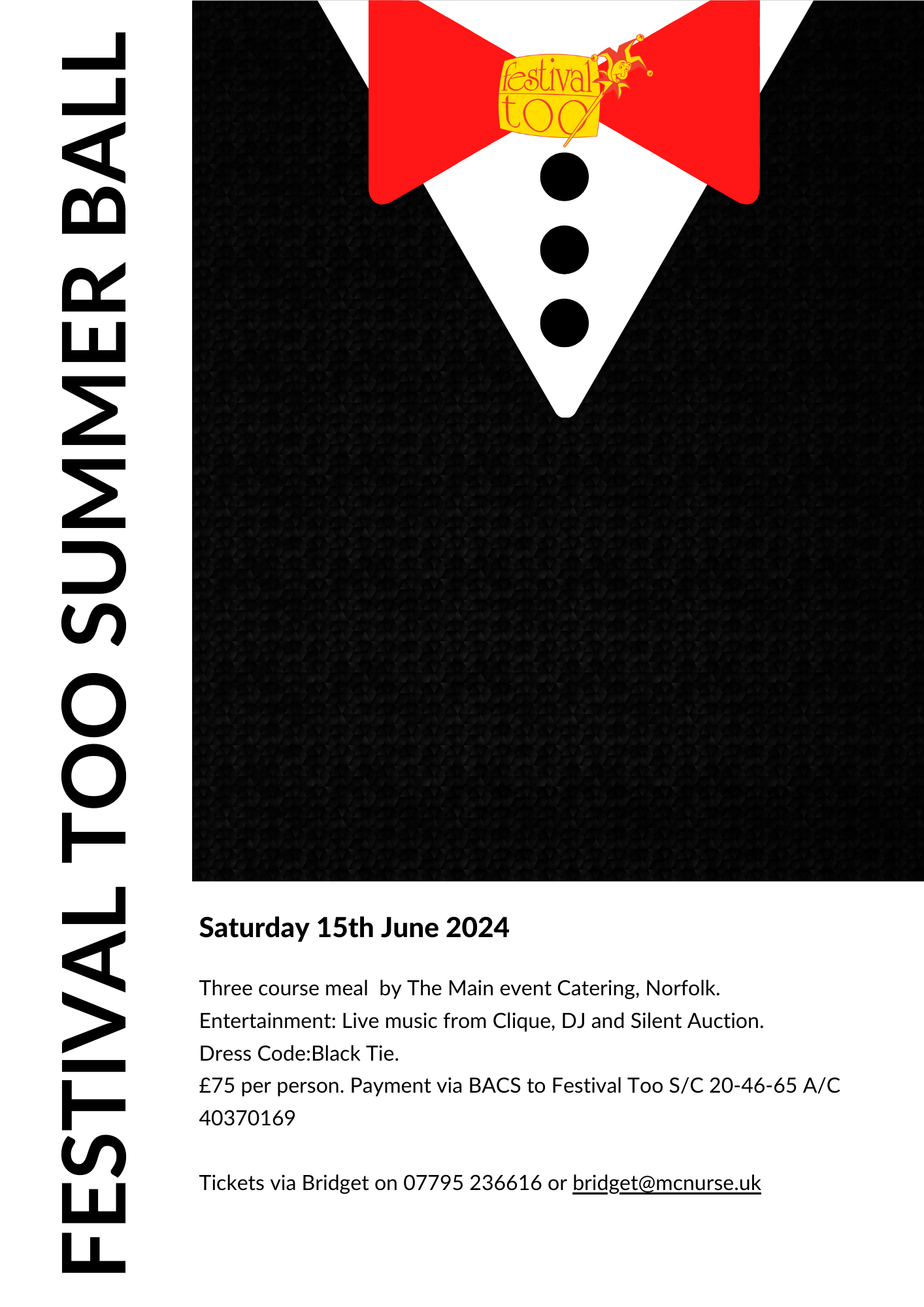 Festival Too Ball Invite June 2023